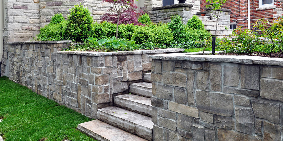 Retaining Wall Installation in Cary example 1