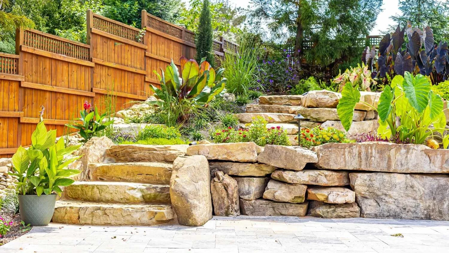 Retaining Wall Installation in Cary example 8